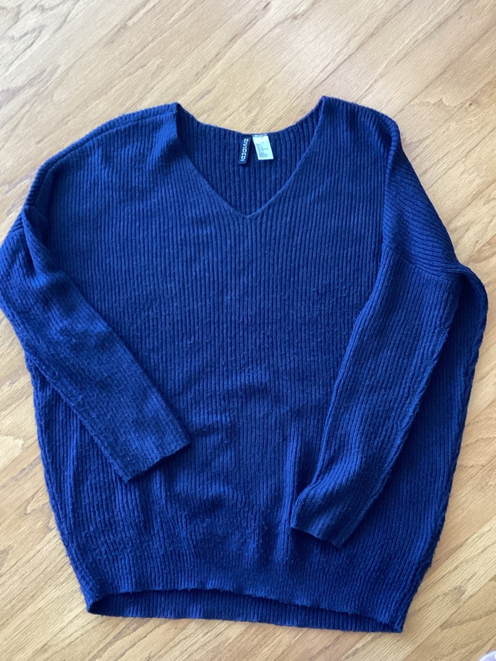 Divided Navy Blue Sweater